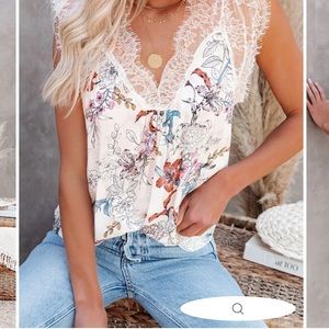 Vici Collection lace floral top